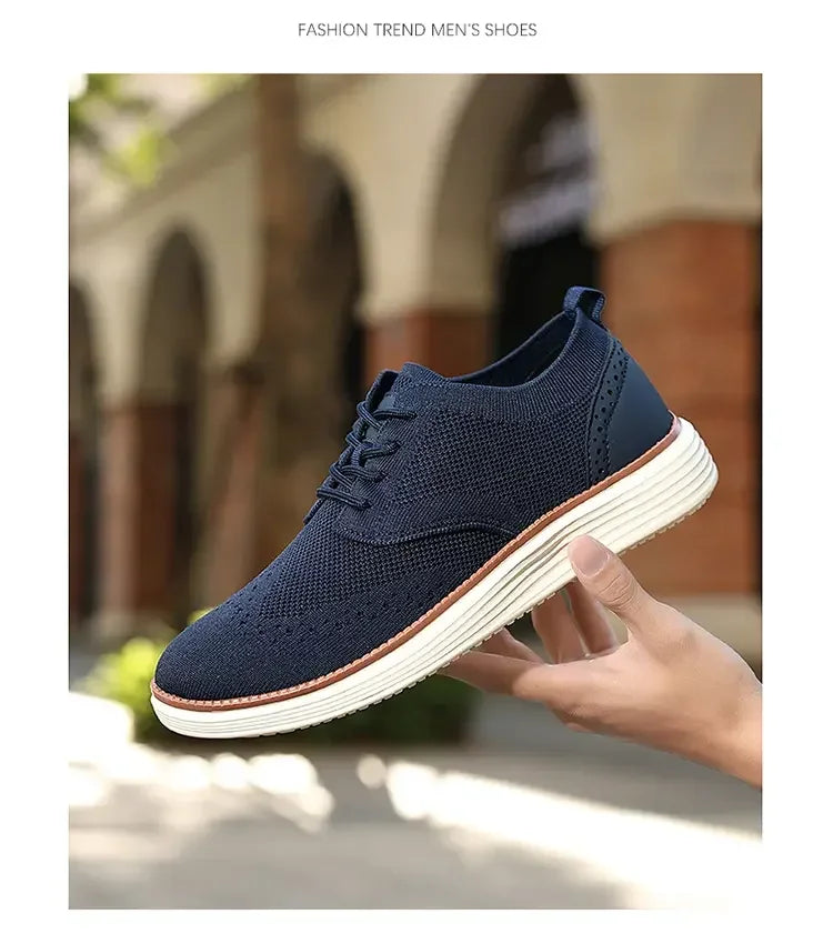 Heren Mesh Sneakers Lichtgewicht | Ademend & Comfortabel | Blauw Groen Beige Zwart | EU 39-47