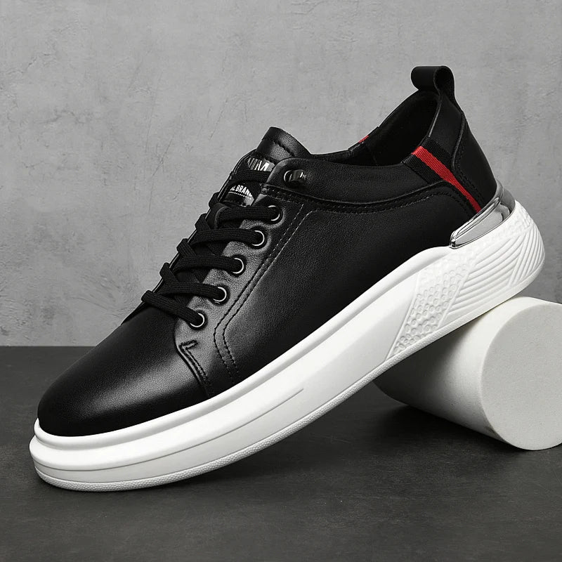 Heren Elevator Sneakers 6 of 8cm Hoogteverhoging | Zwart & Wit | EU 37-43 | Sportief & Casual