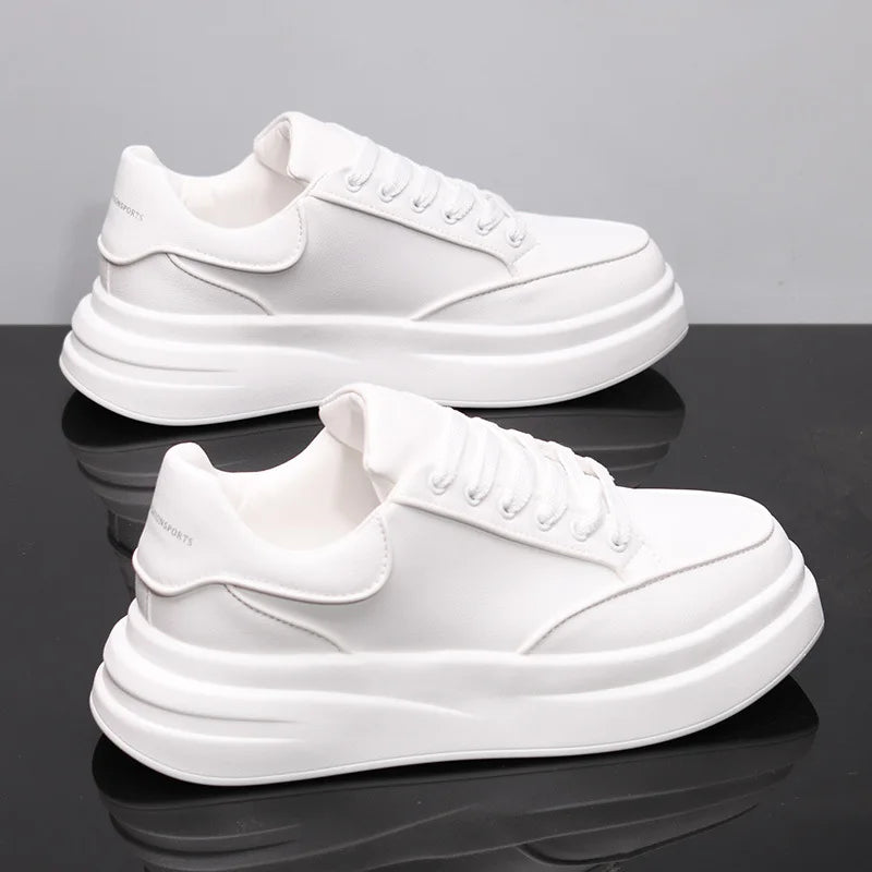 Casual Sneakers Heren & Dames | Hoogteverhogende Zool | EVA | Zwart & Wit | EU 36-44