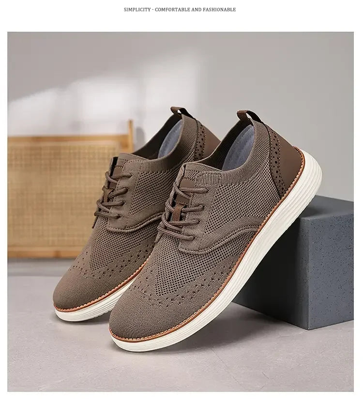 Heren Mesh Sneakers Lichtgewicht | Ademend & Comfortabel | Blauw Groen Beige Zwart | EU 39-47
