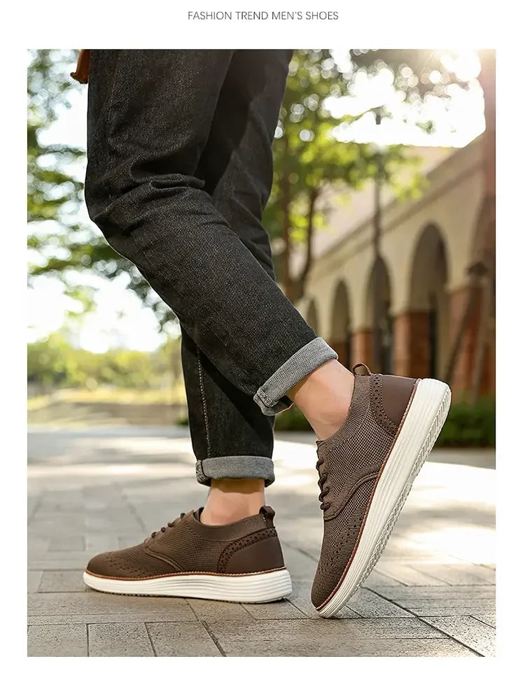 Heren Mesh Sneakers Lichtgewicht | Ademend & Comfortabel | Blauw Groen Beige Zwart | EU 39-47