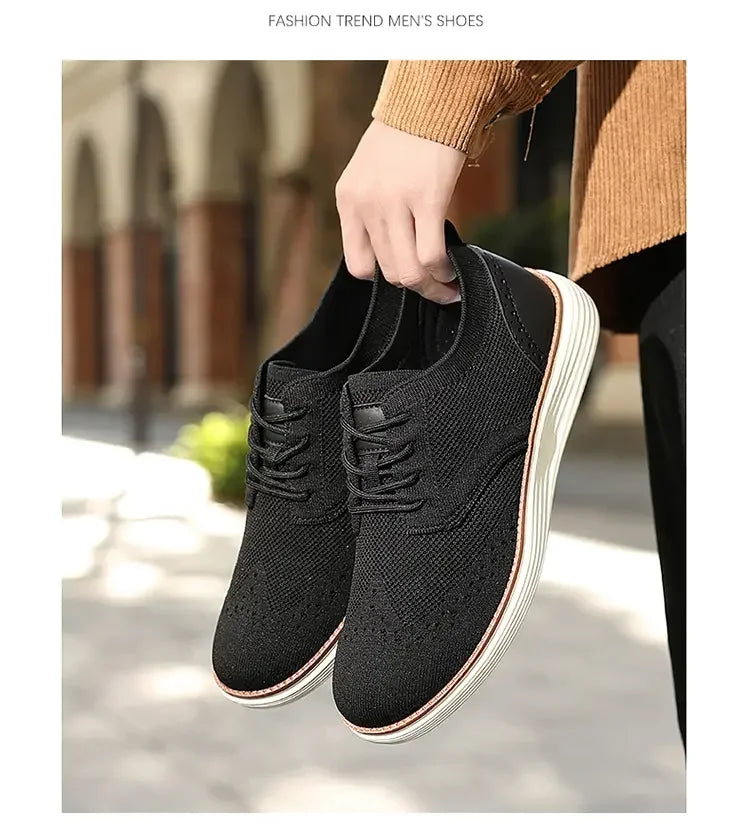 Heren Mesh Sneakers Lichtgewicht | Ademend & Comfortabel | Blauw Groen Beige Zwart | EU 39-47