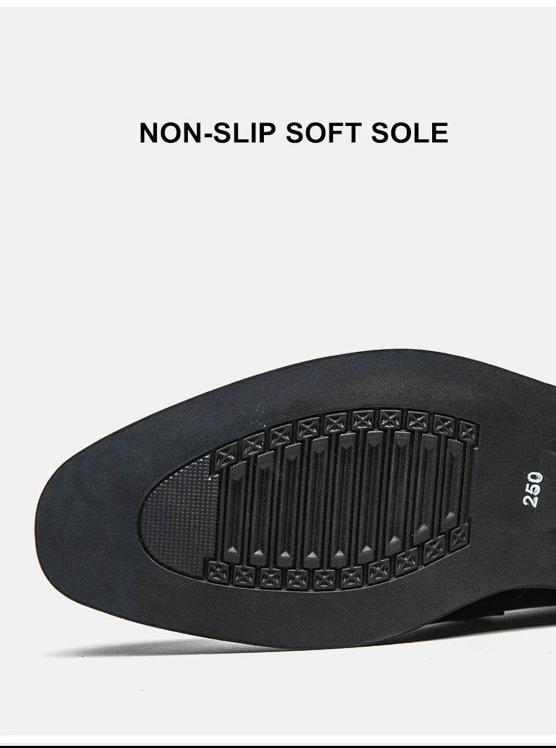 Heren Elevator Schoenen 6cm Hoogteverhoging | Slip-On Loafers Zwart | EU 37-44 | Bruiloft & Zakelijk