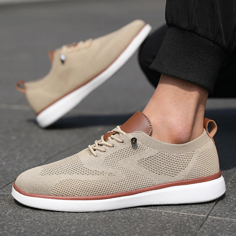 Heren Mesh Sneakers Lichtgewicht | Ademend & Comfortabel | Blauw Groen Beige Zwart | EU 39-47