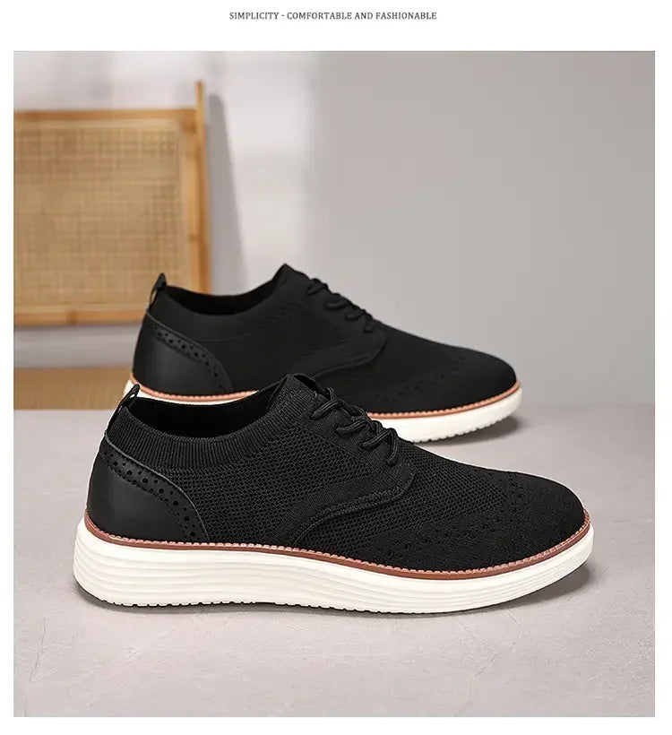 Heren Mesh Sneakers Lichtgewicht | Ademend & Comfortabel | Blauw Groen Beige Zwart | EU 39-47