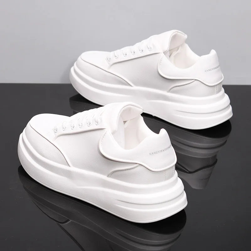Casual Sneakers Heren & Dames | Hoogteverhogende Zool | EVA | Zwart & Wit | EU 36-44