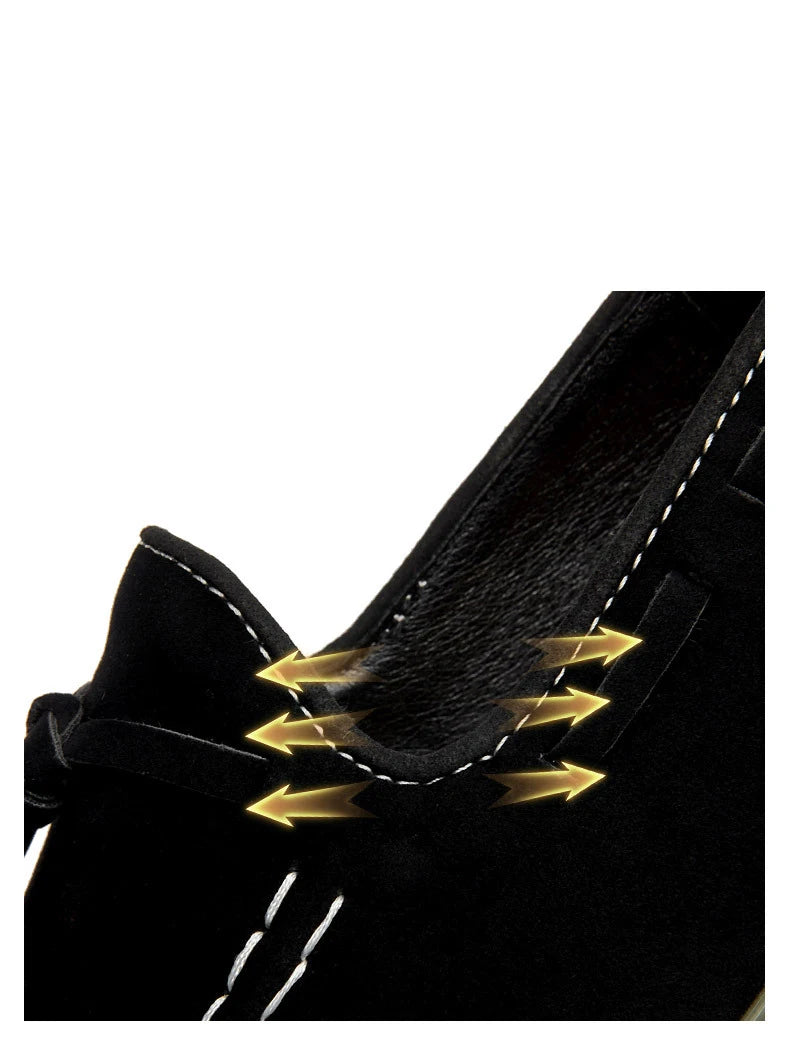 Heren Suède Elevator Loafers 5cm Hoogteverhoging | Handgemaakt Slip-On | Wijnrood Blauw Zwart Bruin | EU 38-48