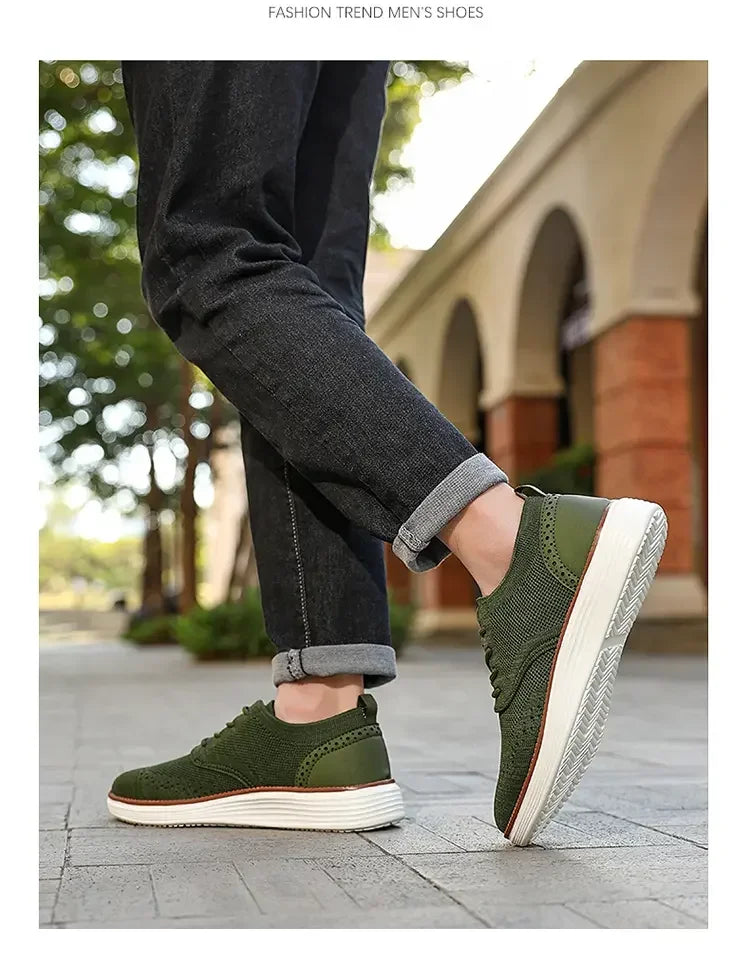 Heren Mesh Sneakers Lichtgewicht | Ademend & Comfortabel | Blauw Groen Beige Zwart | EU 39-47