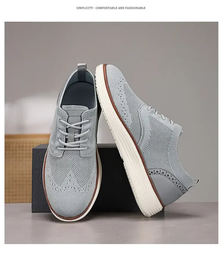 Heren Mesh Sneakers Lichtgewicht | Ademend & Comfortabel | Blauw Groen Beige Zwart | EU 39-47