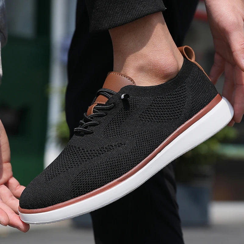 Heren Mesh Sneakers Lichtgewicht | Ademend & Comfortabel | Blauw Groen Beige Zwart | EU 39-47