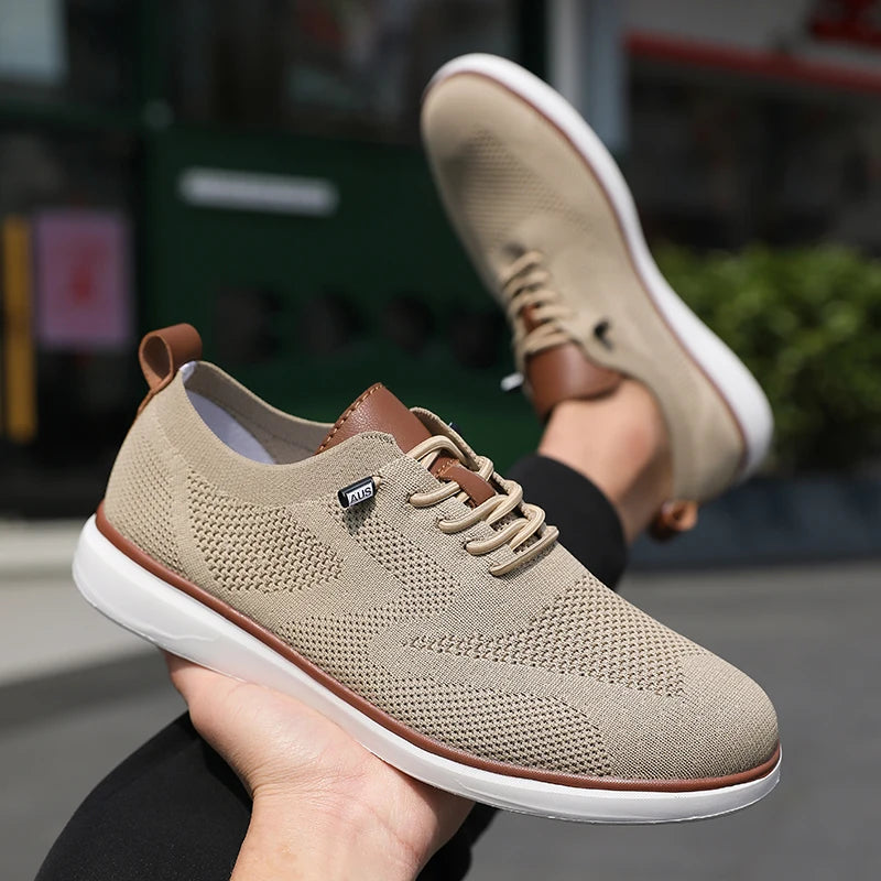Heren Mesh Sneakers Lichtgewicht | Ademend & Comfortabel | Blauw Groen Beige Zwart | EU 39-47