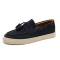 Heren Suède Loafers Handgemaakt | Mocassins Slip-On | Donkerblauw Khaki Bruin Zwart | EU 39-44