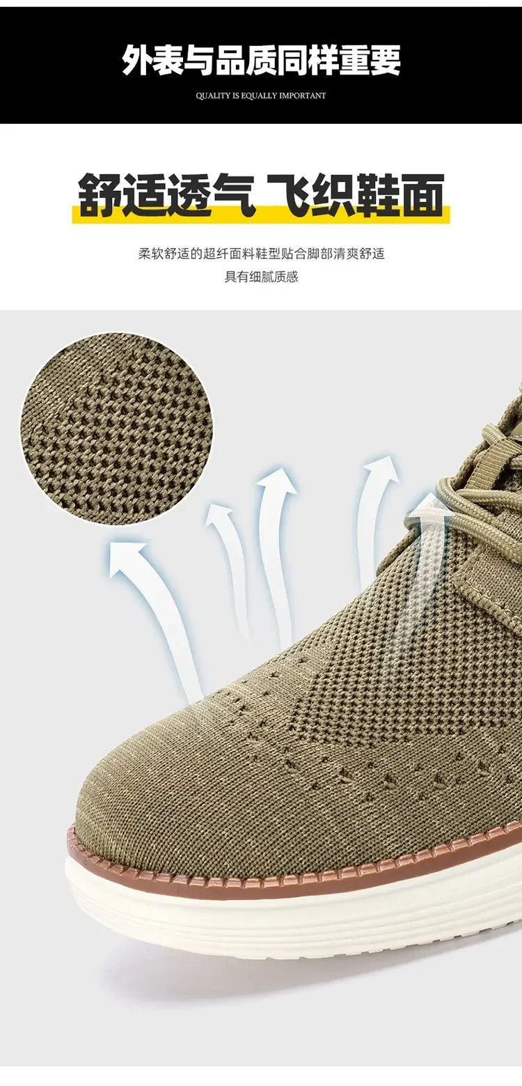 Heren Mesh Sneakers Lichtgewicht | Ademend & Comfortabel | Blauw Groen Beige Zwart | EU 39-47