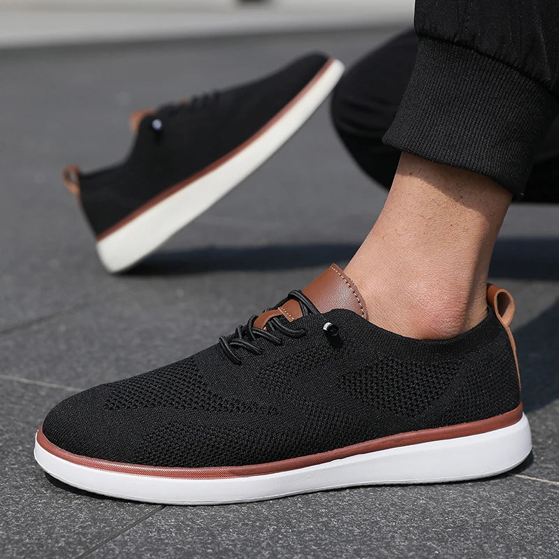 Heren Mesh Sneakers Lichtgewicht | Ademend & Comfortabel | Blauw Groen Beige Zwart | EU 39-47
