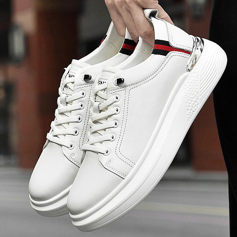 Heren Elevator Sneakers 6 of 8cm Hoogteverhoging | Zwart & Wit | EU 37-43 | Sportief & Casual