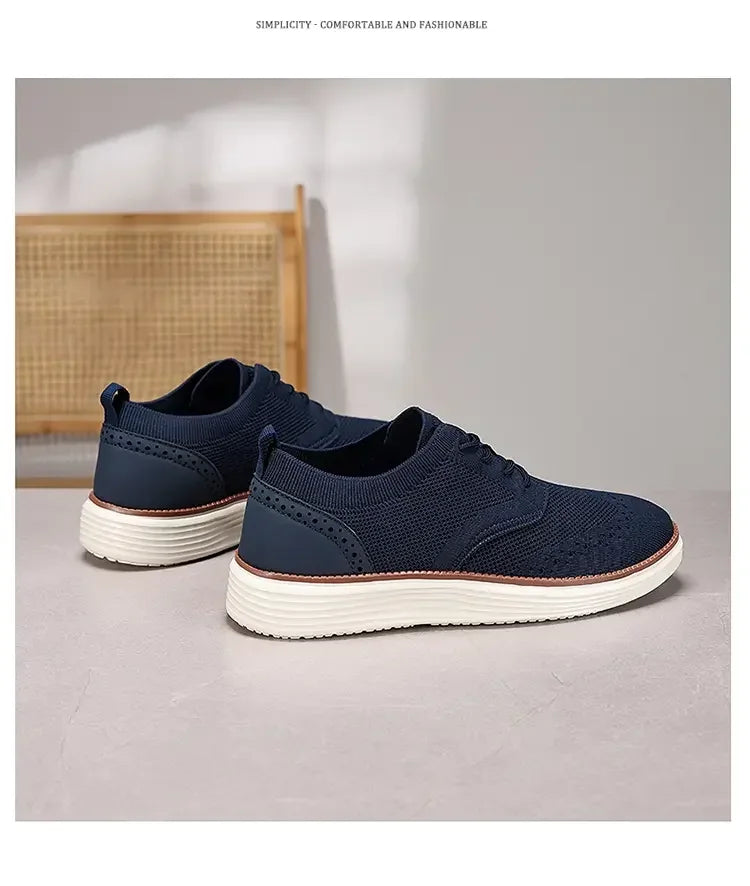 Heren Mesh Sneakers Lichtgewicht | Ademend & Comfortabel | Blauw Groen Beige Zwart | EU 39-47