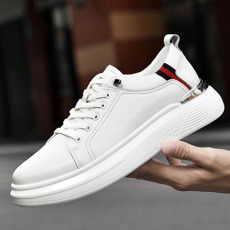 Heren Elevator Sneakers 6 of 8cm Hoogteverhoging | Zwart & Wit | EU 37-43 | Sportief & Casual